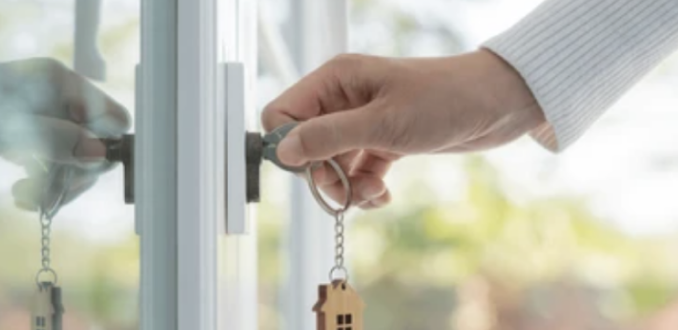 鍵付きのプライベート個室